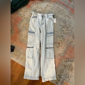WeWoreWhat Denim Straight Indigo Cargo Jean, size 29